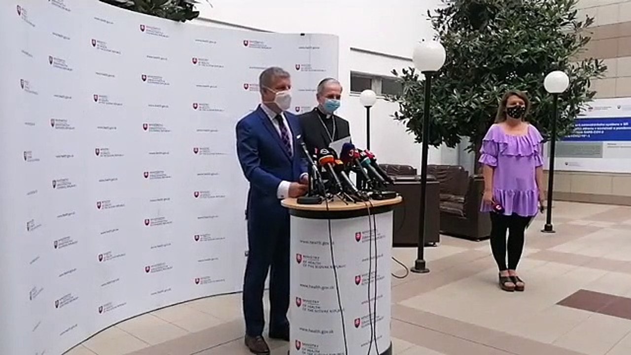 ZÁZNAM: Vyhlásenie ministra zdravotníctva k návšteve pápeža na Slovensku