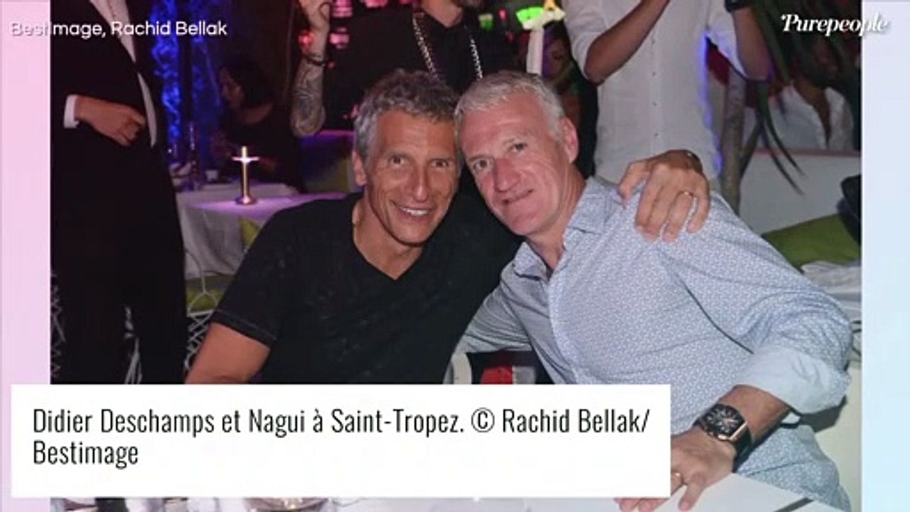 Didier Deschamps et sa femme Claude : rare apparition du couple... en vacances avec Nagui !