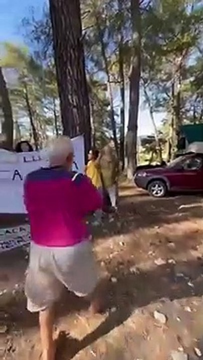 CHP'li Tanal, Akbelen ormanında afiş açtı: Doların yeşili onların olsun, bize doğanın yeşili yeter!