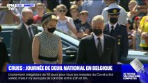 Inondations en Belgique: le roi Philippe arrive à une cérémonie d'hommage aux victimes à Verviers