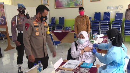 Kapolda Banten Tinjau Vaksinasi Go To School
