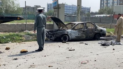 Kabil'de cumhurbaşkanlığı sarayı yakınına 3 roket mermisi isabet etti