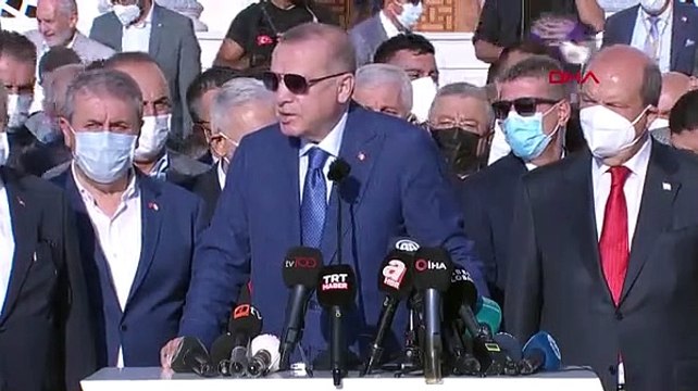 Cumhurbaşkanı Erdoğan: Biz artık Kuzey Güney demek istemiyoruz. Artık Kıbrıs Türkü diyoruz