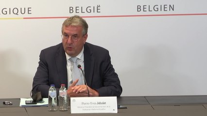 Conférence de presse à l'issue d'une réunion du comité consultatif (Pierre-Yves Jeholet)