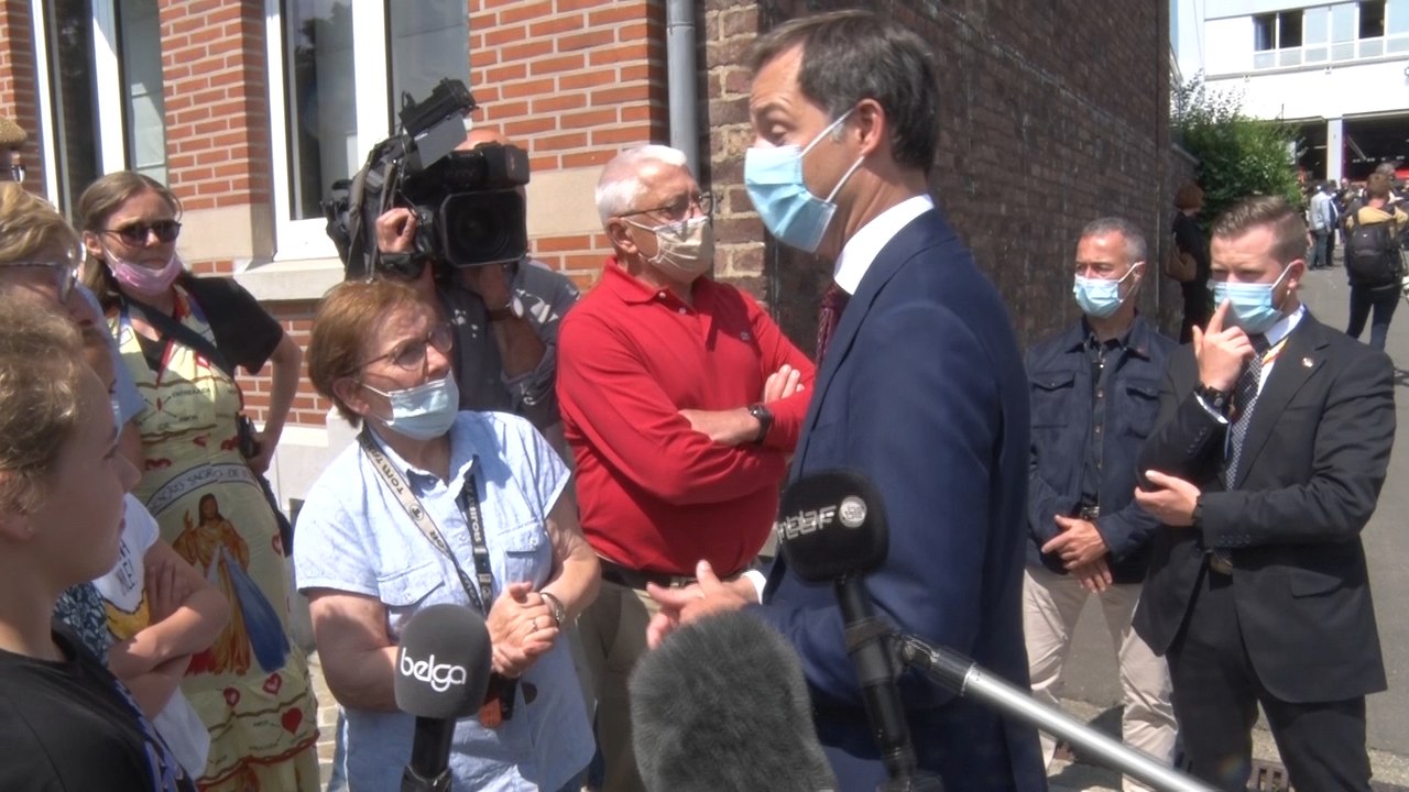 "Tout sera fait pour reconstruire la vie des sinistrés" estime Alexander De Croo à Verviers