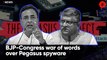 BJP- Congress War Of Words Over Pegasus Spyware
