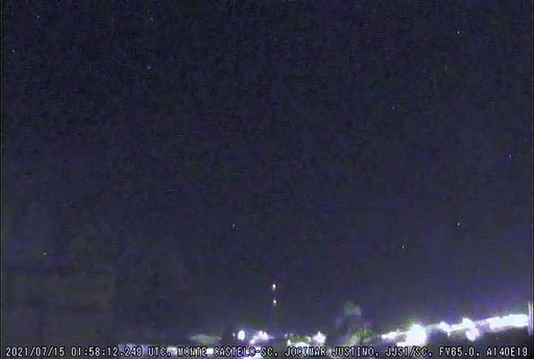 Explosão de meteoro no Norte de SC