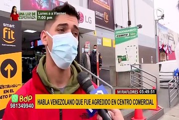Miraflores: Habla ciudadano venezolano agredido por su compatriota en galería