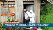 Evakuasi Pasien, Polisi di Riau Gendong Lansia Terpapar Covid-19
