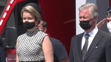 Cérémonie en présence du couple royal et du Premier ministre à Verviers