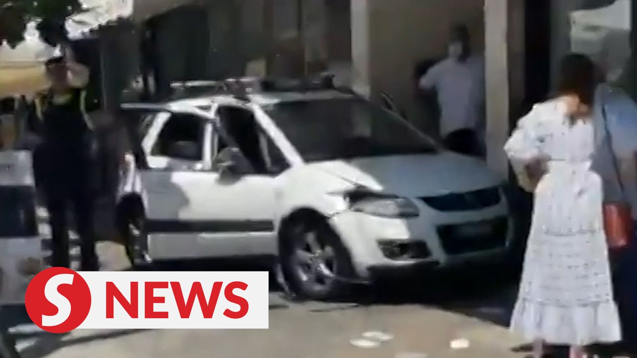 Car plows into bar terraces in Spanish resort town, wounding at least 10