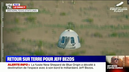 Blue Origin: retour sur Terre pour Jeff Bezos