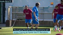 Trainingsauftakt für Depay beim FC Barcelona