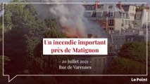 Paris : un important incendie près de Matignon