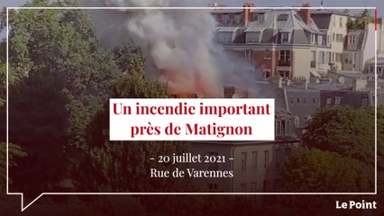 Paris : un important incendie près de Matignon