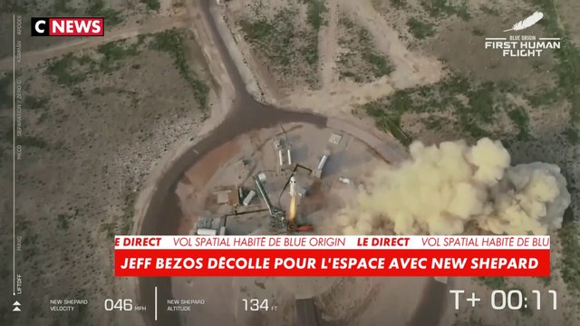 Revivez l'intégralité du vol de Jeff Bezos dans l’espace