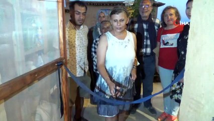 Sanatçıların köyünde sanat evi ve sergisi açıldı