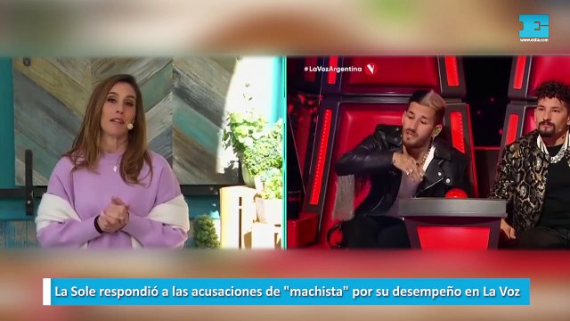 La Sole respondió a las acusaciones de machista por su desempeño en La Voz