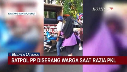 Viral! Warga Serang Satpol PP Saat Razia Pedagang Kaki Lima