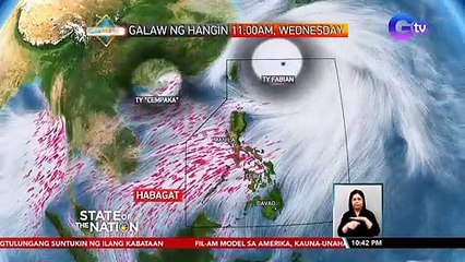 Typhoon 'Fabian' at Typhoon 'Cempaka', patuloy na palalakasin ang Hanging Habagat | SONA