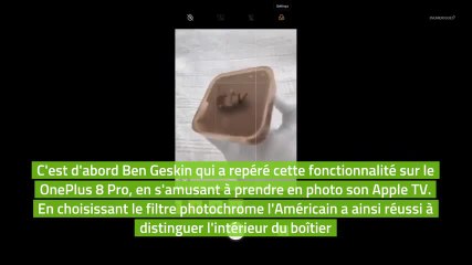 Un capteur du OnePlus 8 Pro permet de voir à travers certaines surfaces