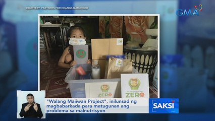 'Walang Maiiwan Project', inilunsad para matugunan ang problema sa malnutrisyon | Saksi