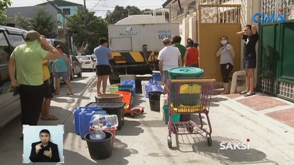 Mga residente, umaasa sa rasyon ng tubig dahil malabo ang lumalabas na tubig-gripo | Saksi