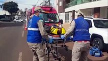 Motos colidem na esquina das ruas Rua Pio XII e São Paulo