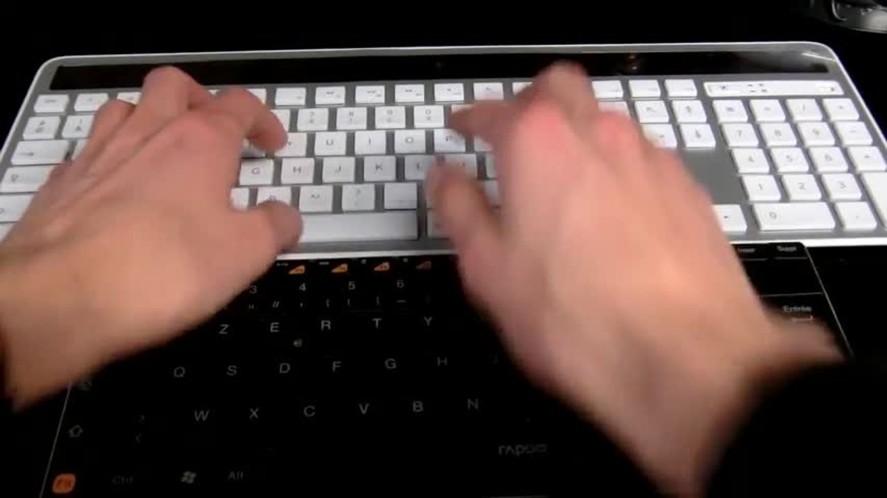 Les Numériques : Test clavier Rapoo E6100