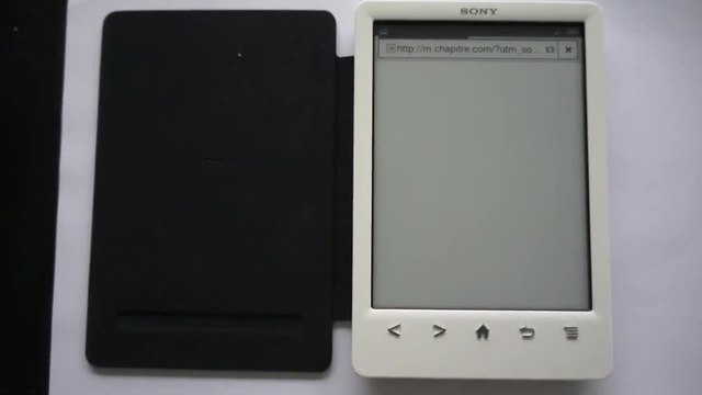 Les Numériques : Liseuse Sony PRS T3 accès la la librairie Chapitre
