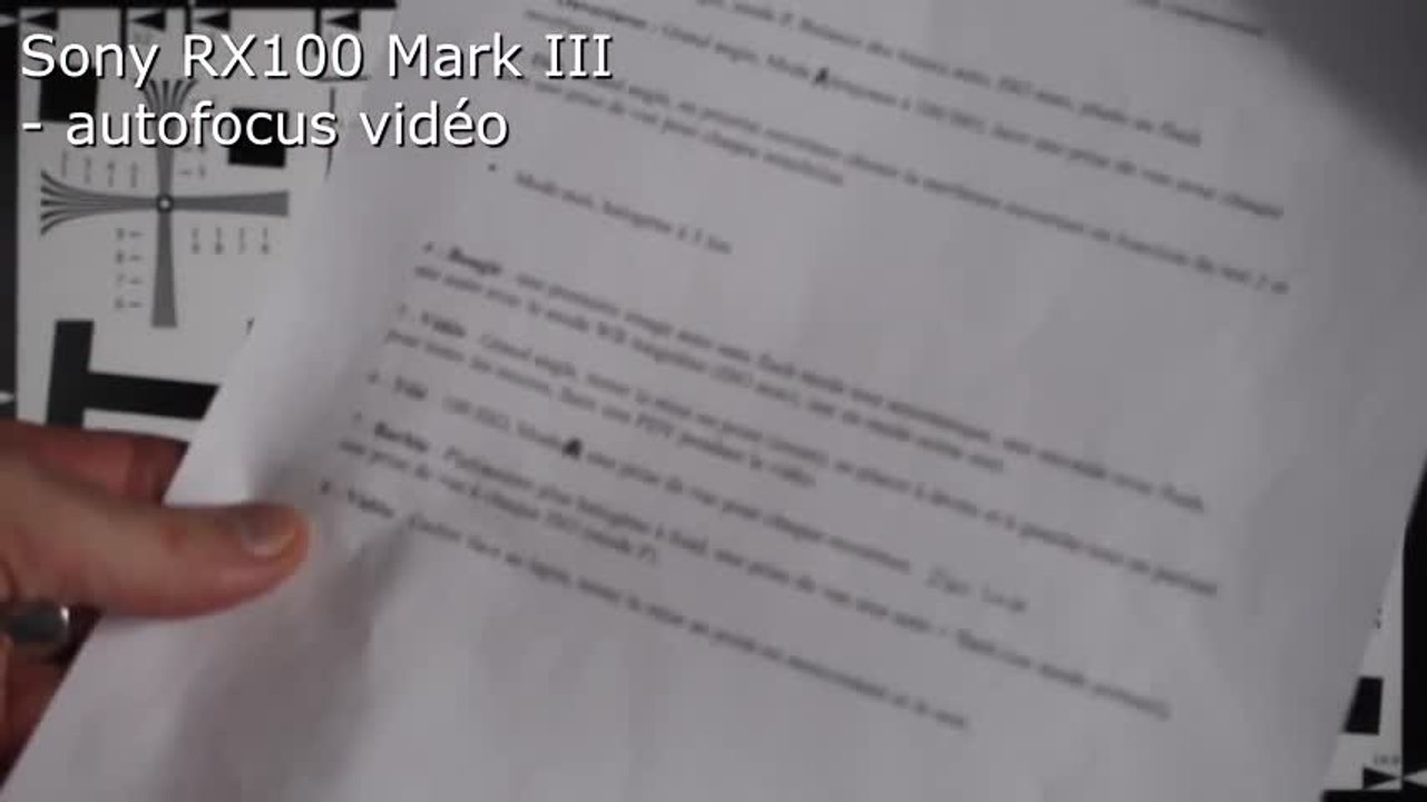 Sony RX100 Mark III - autofocus