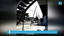 Un poste se mueve sin parar y causa temor en pleno Camino Centenario
