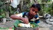 Village Food Rice Aloo Borta Vegetable Eating Village orphan Kids Tofayat