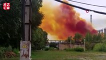 Ukrayna’da azot fabrikasında patlama: Gökyüzü turuncu dumanla kaplandı