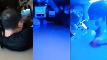 Görüntüler korku filmi gibi! Çin'de binlerce kişi metroda boğazlarına kadar suya battı