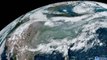 Satellites show smoke from wildfires in the western US reaching the Northeast