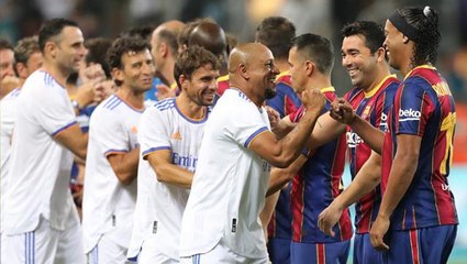 Kimler forma giymedi ki! Efsanelerin El Clasico'sunda kazanan Real Madrid oldu