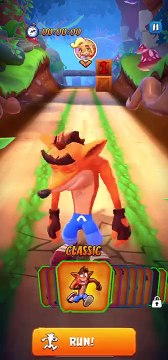 Turtle Woods Gold Relic Time Trial Gameplay - Crash Bandicoot: On The Run!