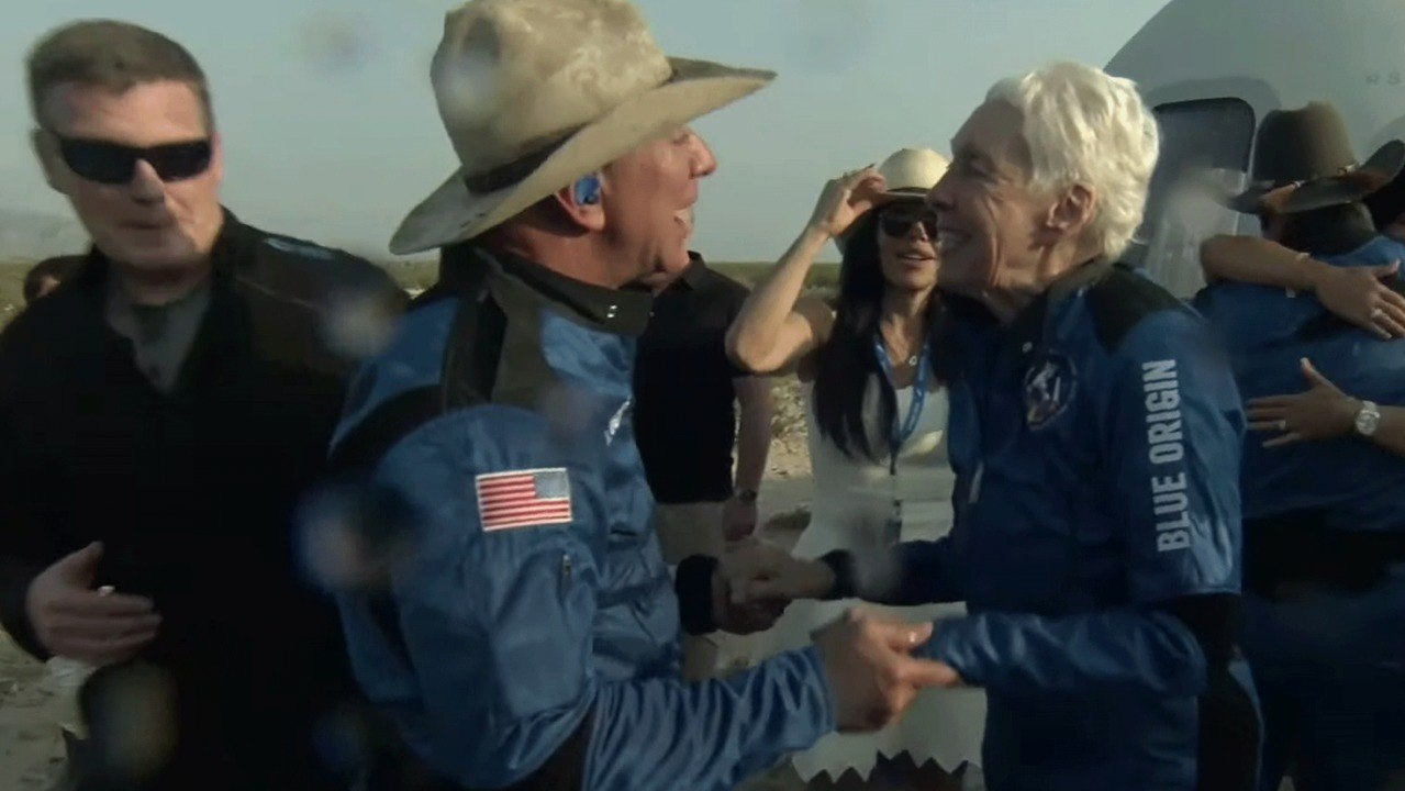 Jeff Bezos and Crew Land Safely After 10-Minute...