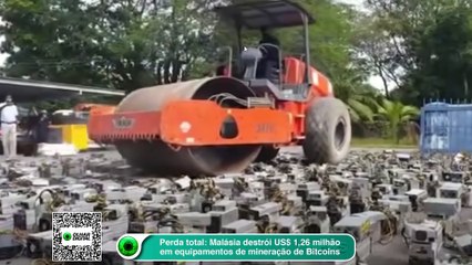 Perda total Malásia destrói US$ 1,26 milhão em equipamentos de mineração de Bitcoins