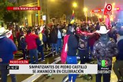 Cientos de simpatizantes celebraron proclamación de Pedro Castillo