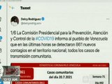 COVID -19 | Venezuela registró 861 casos, todos de transmisión comunitaria y 278.117 recuperados
