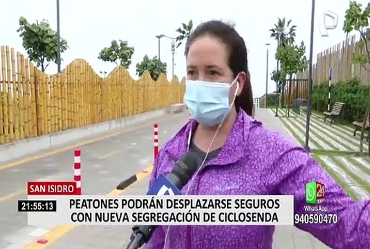 Mejoran ciclosenda del Parque Bicentenario para evitar accidentes entre ciclistas y peatones