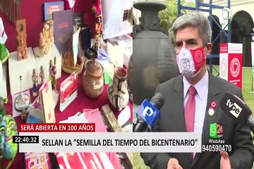 “La Semilla del Tiempo del Bicentenario”: sellan cápsula que será abierta en 100 años