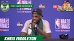 Khris Middleton after winning 2021 NBA Championship | Postgame Interview