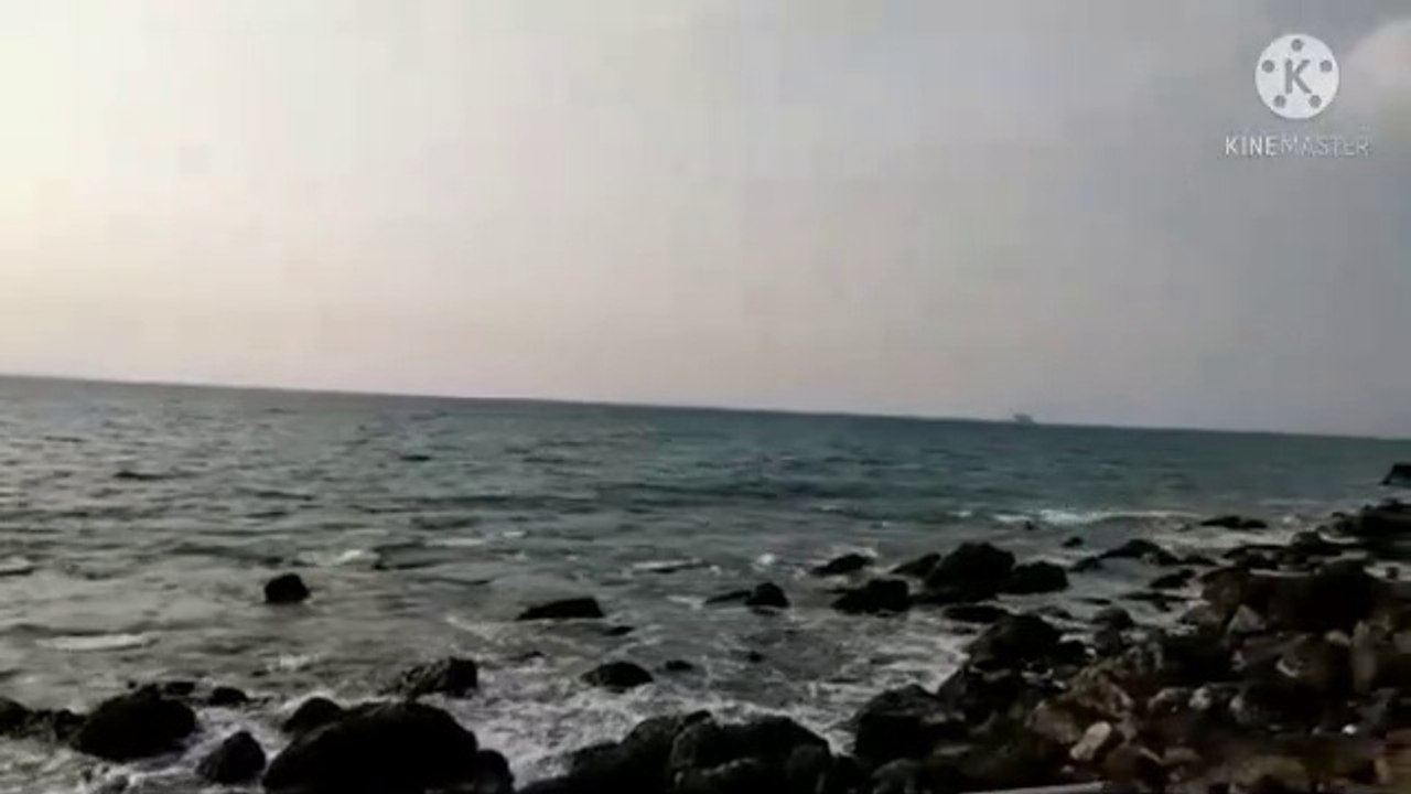 Keindahan laut sore