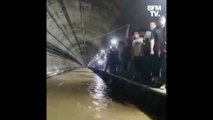 Inondations en Chine: les images du métro de Zhengzhou sous les eaux