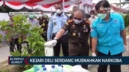 Kejaksaan Negeri Deli Serdang Musnahkan Narkoba