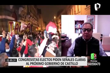Conozca las reacciones del nuevo Congreso tras la proclamación de Pedro Castillo