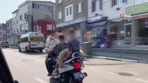 Bursa'da sıradışı hayvan taşıma tekniği kameralara böyle yansıdı